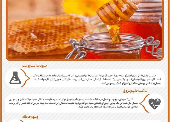 4 خاصیت منحصر به فرد عسل برای سلامتی