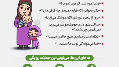 جملات ممنوع برای کودکان در معرض خطر/ اینفوگرافیک