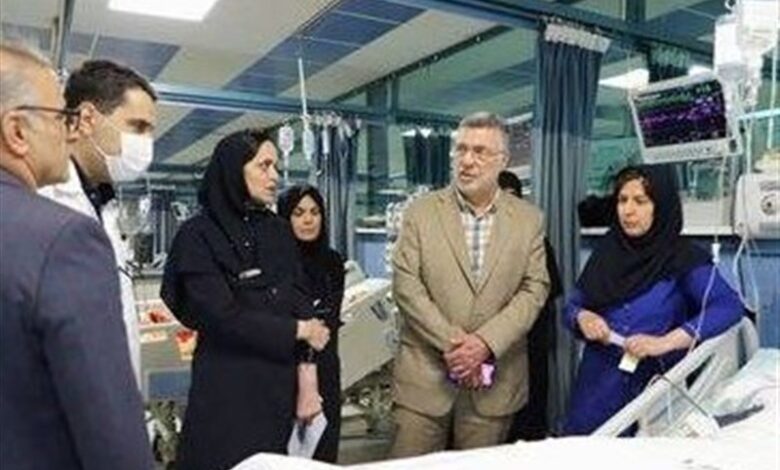 عیادت وزیر بهداشت از مجروحان حمله رژیم صهیونیستی در تهران