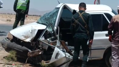 تصادف زنجیره‌ای در شهر قدس 6 مصدوم برجای گذاشت