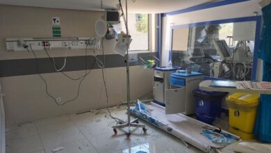 تصاویر دوربین‌های مداربسته از تخریب بیمارستان فارابی کرمانشاه در پی حمله اسرائیل