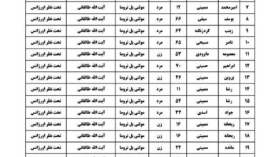 نام تلفات اتوبوس Basra -shalmcheh اعلام شد