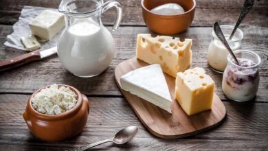 چقدر لبنیات روزانه مصرف می شود؟