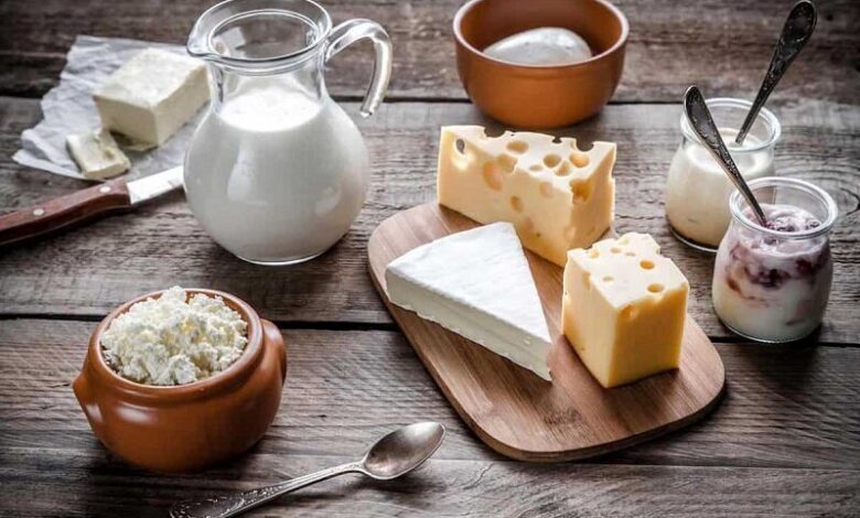 چقدر لبنیات روزانه مصرف می شود؟