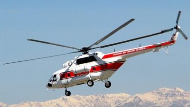 وقوع حادثه برای بالگرد هلال‌احمر در اشترانکوه/یک نفر از حادثه‌دیدگان جان باخت