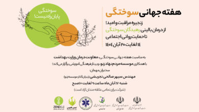 برگزاری وبینار فرهنگی آموزشی، به مناسبت هفته جهانی سوختگی