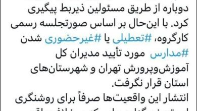 رد پیشنهاد وزارت بهداشت برای تعطیلی مدارس تهران