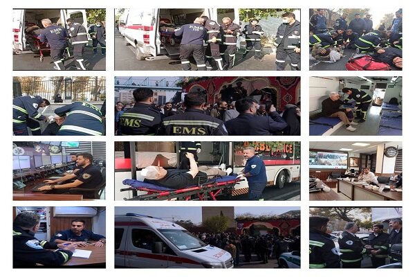 حضور اورژانس تهران در مراسم تشییع 300 شهید گمنام - خبرگزاری مهر ایران و جهان