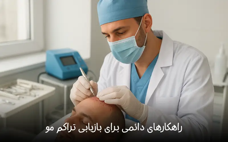 راهکارهای دائمی برای بازیابی تراکم مو