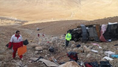 آخرین وضعیت تصادف واژگونی اتوبوس تهران - یاسوج; 4 کشته و 17 زخمی - خبرگزاری مهر ایران و جهان