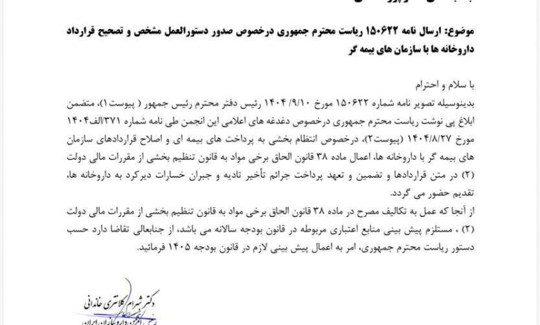 انجمن داروسازان: خسارت داروخانه ها در بودجه 1405 لحاظ شود