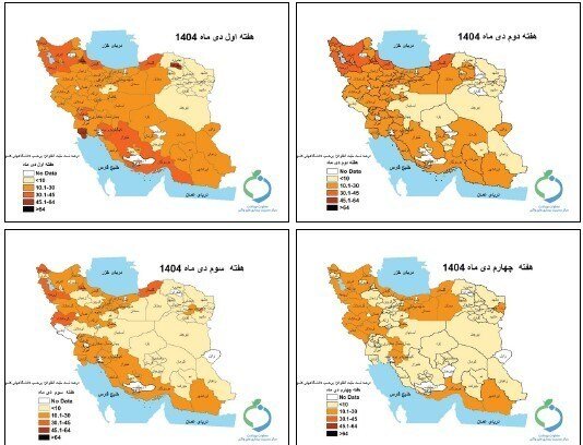 خروج موج آنفولانزا از کشور