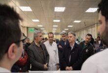 مدیران وزارت بهداشت از مصدومان حوادث اخیر عیادت کردند