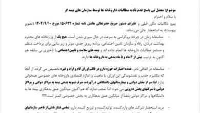 نامه انجمن داروسازان به پزشکان؛ دو پیشنهاد داروخانه ها به رئیس جمهور