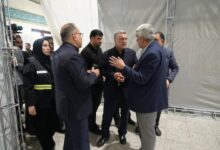 بازدید وزیر بهداشت از مصلی امام خمینی (ره)