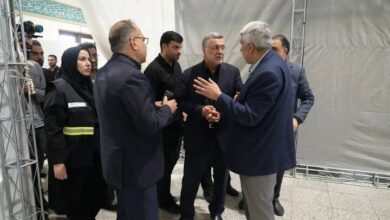 بازدید وزیر بهداشت از مصلی امام خمینی (ره)