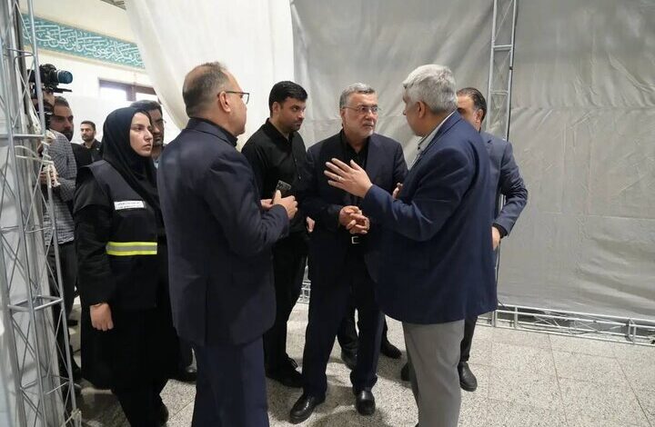 بازدید وزیر بهداشت از مصلی امام خمینی (ره)