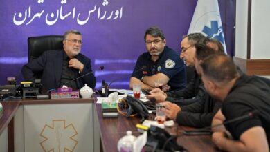 حضور ظفر قندی در مرکز عملیات بحران اورژانس