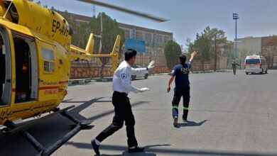 حمل و نقل هوایی مادر باردار و بیمار قلبی در مراسم تشییع - خبرگزاری مهر ایران و جهان