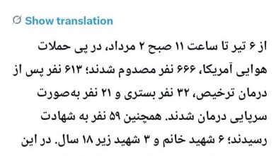 کرمانپور: تعداد شهدای حملات آمریکا به 59 نفر رسید